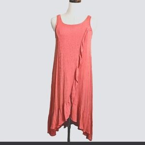 Jessica Simpson Orange Coral Small   Maternity Nursing Flowy Sleeveless Dress